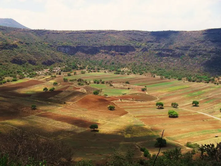 Valle desde las alturas.